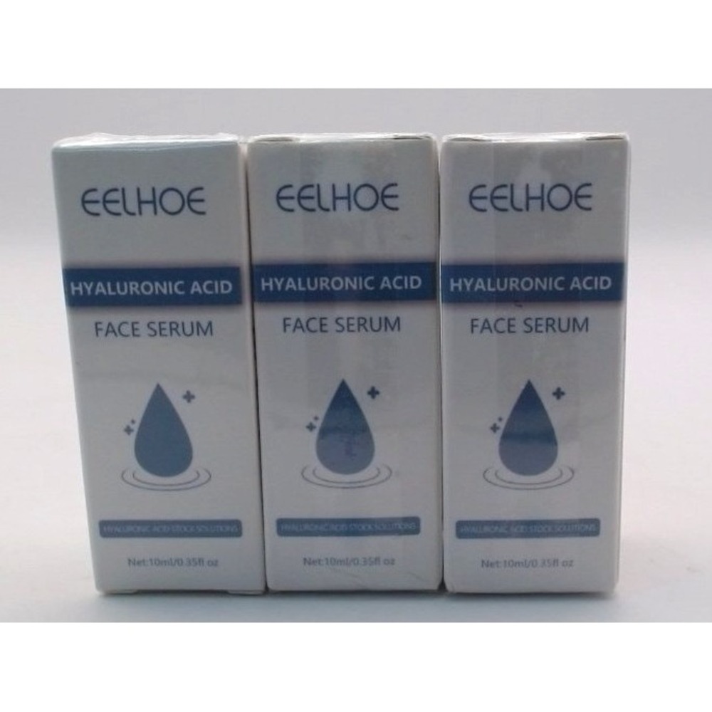 Eelhoe - Hyaluronic Face Serum- 3 Pack, 10 ml Each, BRAND NEW IN BOXES